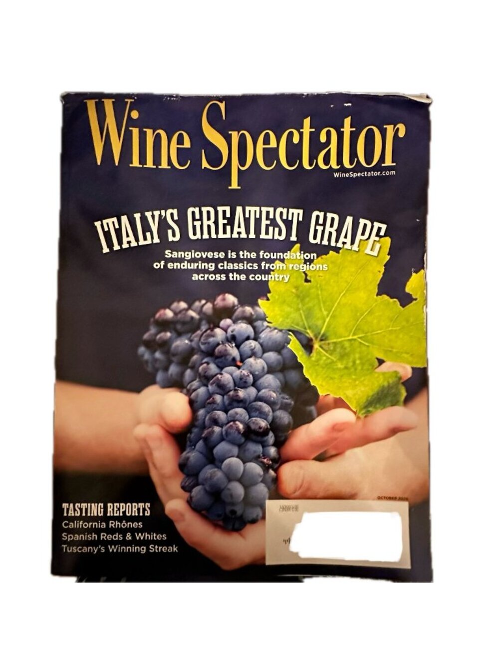 Wine Spectator Magazine October 2026 Italy's Greatest Grape Sangiovese